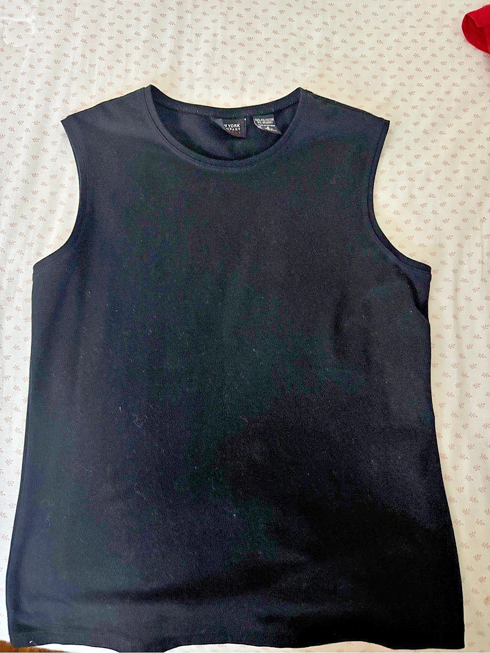 New York & Company Black Muscle Tee Size Small